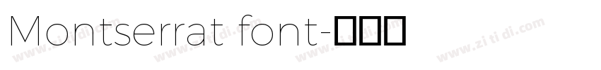 Montserrat font字体转换